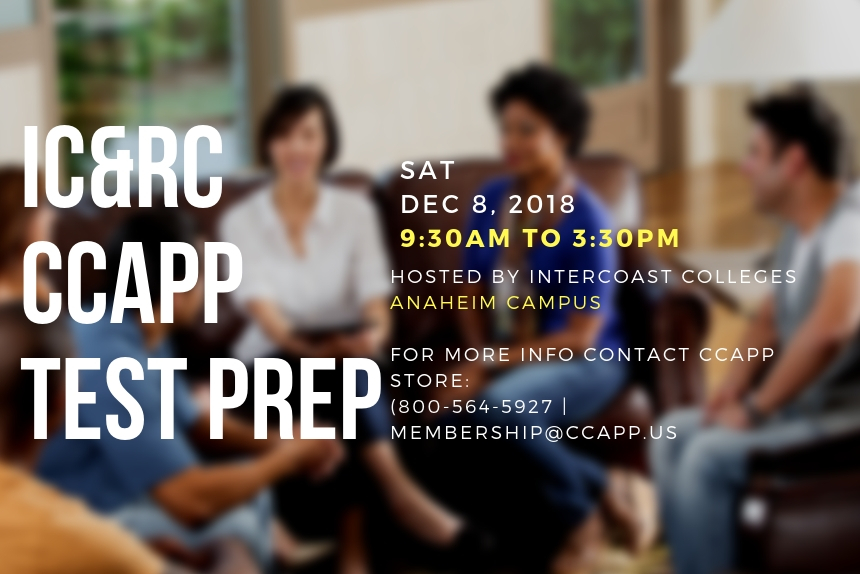 IC&RC CCAPP Test Prep in anaheim